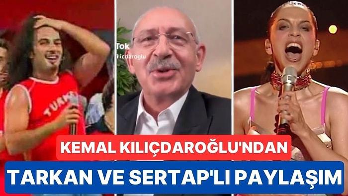 Kemal Kılıçdaroğlu'ndan Sertap Erener ve Tarkan'lı Tiktok Paylaşımı