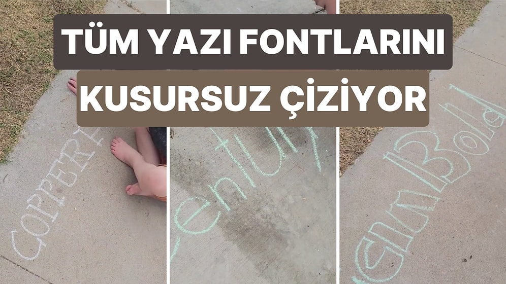 Tebeşirle Bütün Yazı Fontlarını Kusursuz Bir Şekilde Çizen 6 Yaşındaki Hiperleksik Çocuk