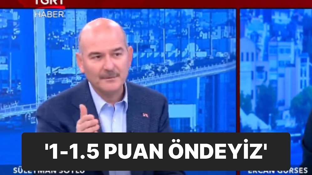 Süleyman Soylu’nun İddiası: ‘İlk Turda Seçimi Alıyoruz’