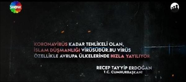 RTÜK’le görüşmeler yaptıktan sonra Kızılcık Şerbeti dizisini yayını yarıda kesmek zorunda kalan Show Tv, RTÜK tarafından gönderilen “İslamofobi” belgeselini yayınladı.