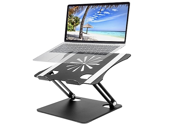 19. Isı havalandırmalı sade laptop standı.