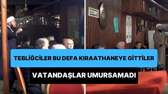 Tebliğciler Bu Defa Kıraathaneye Gitti: Nargile İçip Kağıt Oynayan Vatandaşlar Tebliğcileri Umursamadı