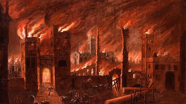 13. Büyük Londra Yangını'nda 13 bin ev yandı ancak yalnızca 6 kişi yaşamını kaybetti.