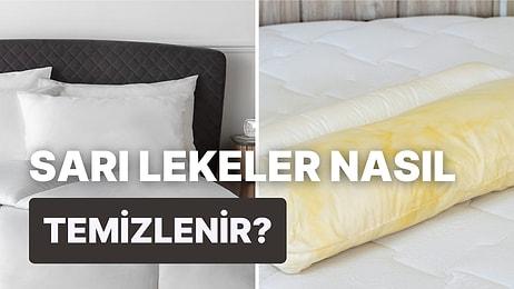 Yastık ve Yorganlarda Oluşan Sarı Lekeler Nasıl Temizlenir?