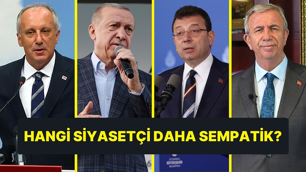 Anket: Hangi Siyasetçi Daha Sempatik?