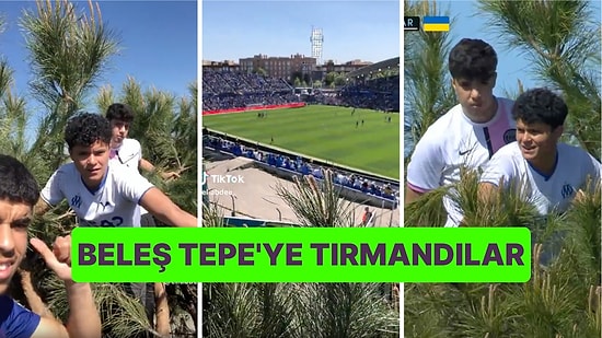 Barcelona Maçını İzlemek İçin Ağacın En Tepesine Tırmanan 3 Arkadaşın Yüzleri Gülümseten Anları