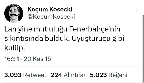 3. Rakip takımla uğraşmadan olmuyor be güzelim.