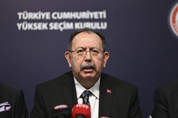 Yener, Yüksek Seçim Kurulu Başkanlığında düzenlediği basın toplantısında, 14 Mayıs'ta yapılacak seçimlere yönelik yurt içi ve dışındaki seçmen sayılarına ilişkin verileri paylaştı.