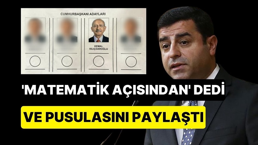 Selahattin Demirtaş, Oy Pusulasına Yeni Bir Görünüm Verdi