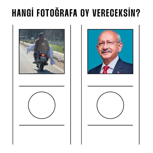 “Soldaki fotoğraf bir daha çekilmesin diye.”