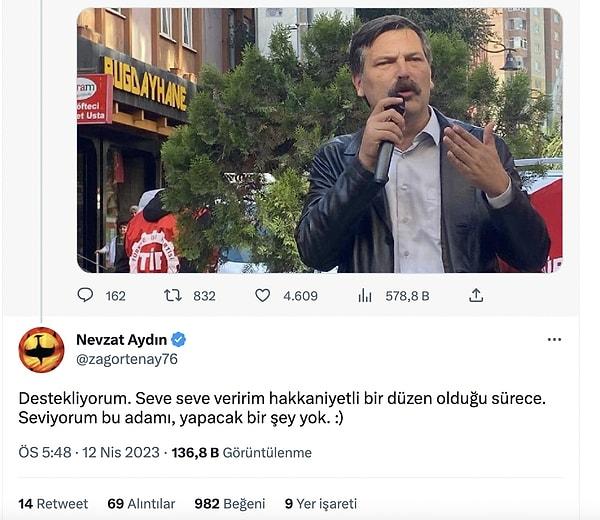 Ayşe Arman, instagram postunda TİP övüyor, Pınar Sabancı postu beğeniyor. Yemeksepeti eski CEOsu Nevzat Aydın TİP’i desteklediğini söylüyor. TİP, aday olarak lüks restoran sahibini aday gösteriyor.