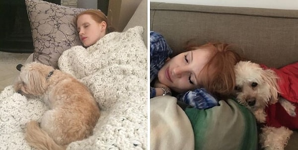 35. Джессика Честейн с Чаплином