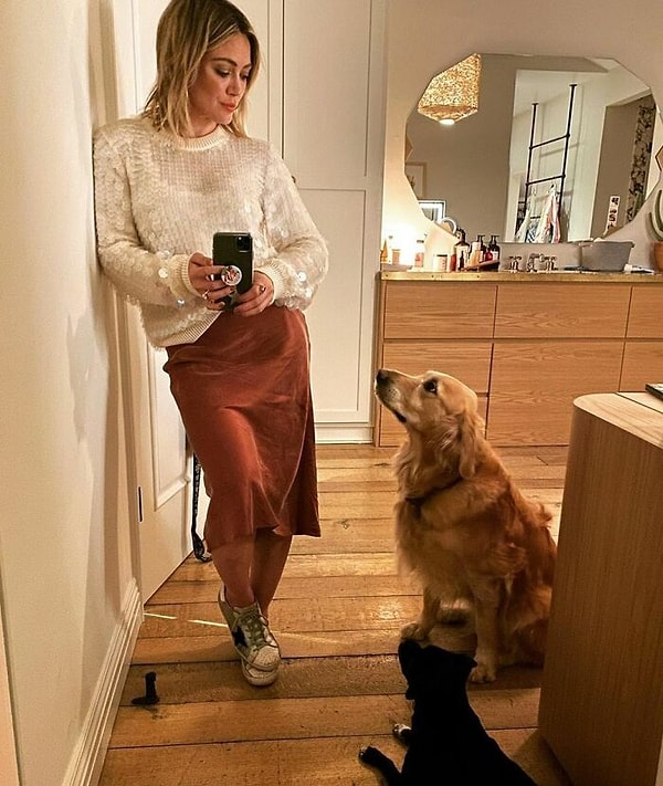 37. Хилари Дафф с Иззи и Момо