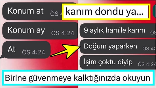 9 Aylık Hamile Karısını Doğum Yaparken Aldatmayı Düşünen Adamın Mesajları Sinirleri Hoplattı!