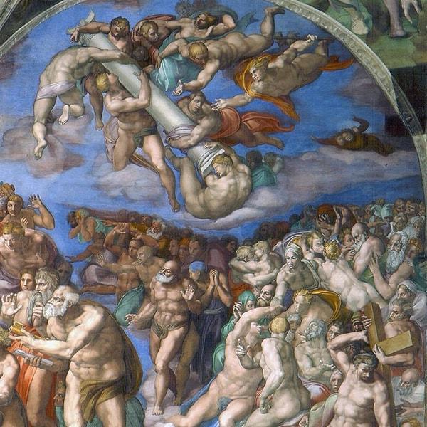 En büyük tartışma aslında Sistine Şapeli'nin duvarının çıplaklıkla dolu olmasıydı. Öyle ki Michelangelo'nun arkadaşı Pietro Aretino bile, bu eseri gördükçe utandığını ifade etmişti.