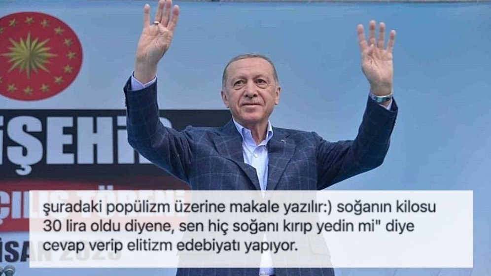 Erdoğan'ın "Biz Soğanı Yumruğumuz Vurup Yedik" Sözleri Sosyal Medyanın Gündeminde