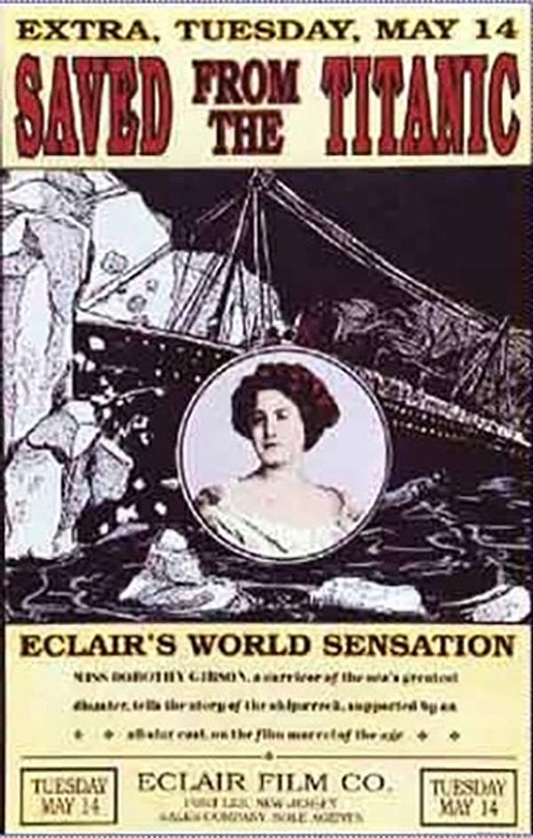 10. İlk Titanik filmi, Titanik’in batışından sadece 29 gün sonra 14 Mayıs 1912'de gösterime girdi.