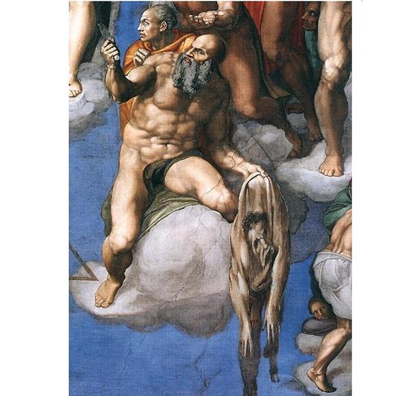 Michelangelo'nun Son Yargı'sı şimdiye kadar yapılmış en alışılmadık eserlerden biriydi. Öyle ki Michelangelo, kendini bile resme dahil etti.