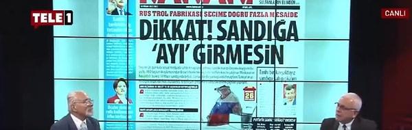 TELE1 Genel Yayın Yönetmeni Merdan Yanardağ, dün "18 Dakika" adlı programda "Seçim pusulasında Erdoğan dışında adaylara basılacak oyların silineceği ve saat 17:00'den sonra Erdoğan kısmında 'Evet' mührünün görüleceğine dair iddialar var" ifadesini kullandı.