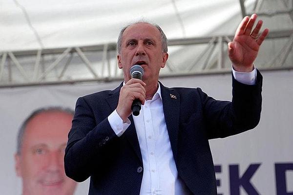 Yeneroğlu'nun sözlerine tepki gösteren bir diğer isim de Memleket Partisi Genel Başkanı ve cumhurbaşkanı adayı Muharrem İnce oldu.