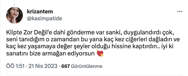 Mabel şarkının müjdesini verdiği anda Twitter'da da gündem oldu. "Aferin"le ilgili yorumların bir kısmına birlikte bakalım