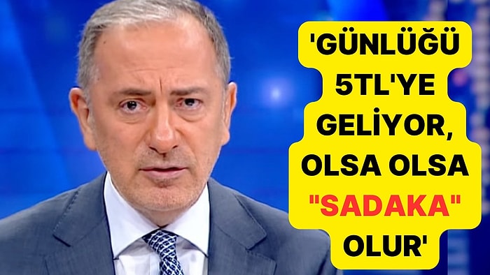 Fatih Altaylı'dan 'Ücretsiz Doğalgaz' Açıklaması: 'Günlüğü 5 Liraya Geliyor, Olsa Olsa Sadaka Olur'