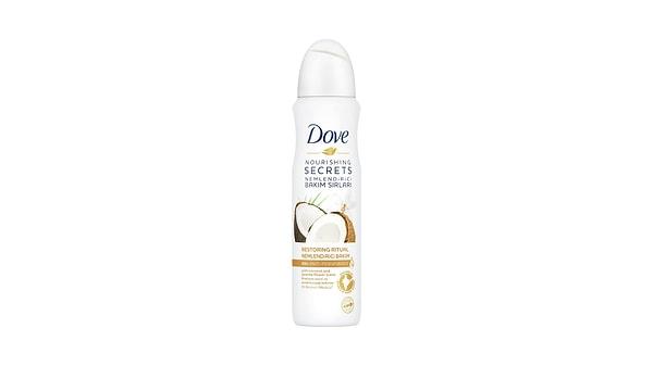 7. Dove Kadın Hindistan Cevizi ve Yasemin Çiçeği Sprey Deodorant