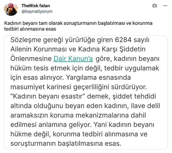 Ancak işin hukuki boyutu çok farklı olduğunu açıklayan binlerce yorum geldi;