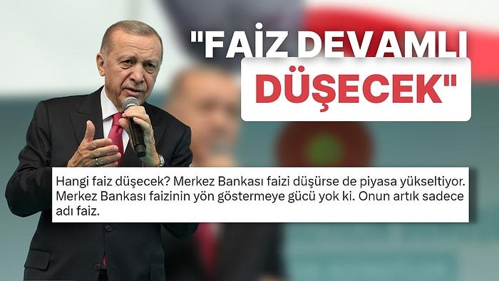 Cumhurbaşkanı Erdoğan "Kentsel Dönüşümde Yarısı Bizden" Derken "Faiz Devamlı Düşecek" Sözleri Dikkat Çekti