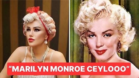 Marilyn Monroe İmajıyla Kamera Karşısına Geçen Ceylan'ın Paylaşımı Goygoycuların Diline Düştü!
