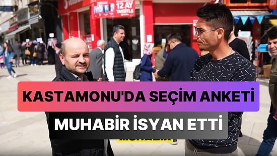 Kastamonu'da Cumhurbaşkanlığı Anketi Yapmak İsteyen Muhabir Hayatının Şokunu Yaşadı