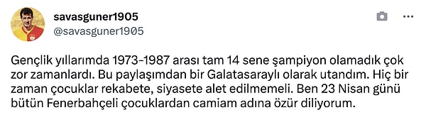 Bazı Galatasaraylı taraftarlar paylaşımdan rahatsız oldu👇