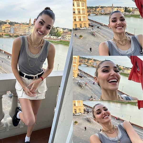 Instagram hesabından da İtalya gezisinden bol bol fotoğraflar paylaşmayı ihmal etmedi. Ancak bu sefer fotoğrafları görenlerin kafası biraz karıştı.