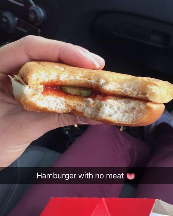 8. Etsiz hamburger böyle oluyor 👇