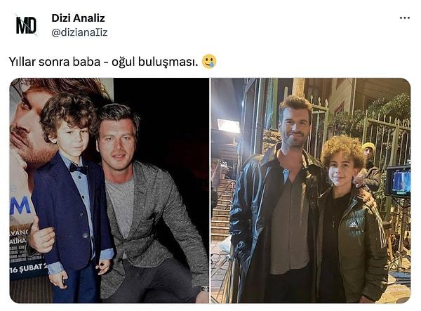 Son olarak yıllar önce "Hadi Be Oğlum" filminde oğluna hayat veren Alihan Türkdemir ile buluşan Kıvanç Tatlıtuğ, sosyal medyanın diline düştü.