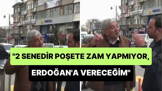 '2 Senedir Poşete Zam Gelmediği İçin Erdoğan'a Oy Vereceğim' Diyen Vatandaş