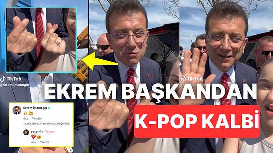 Ekrem İmamoğlu'nun TikTok'ta K-Pop Kalbi Yaptığı Anlar Viral Oldu 🫰