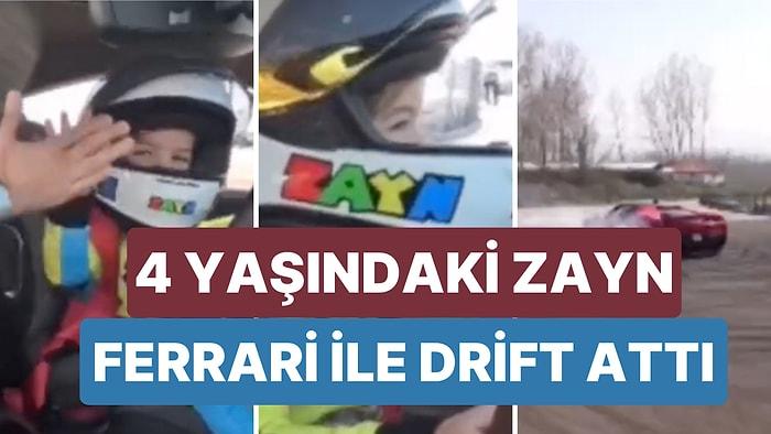 Kenan Sofuoğlu'nun Oğlu Bu Sefer de Ferrari ile Drift Attı: "Baba Bütün Dünya Duman Oldu"