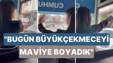 Memleket Partisi İstanbul Milletvekili Adayı Hazal Karaoğlan'ın Seçim  Otobüsüyle Attığı Tur Gündem Oldu