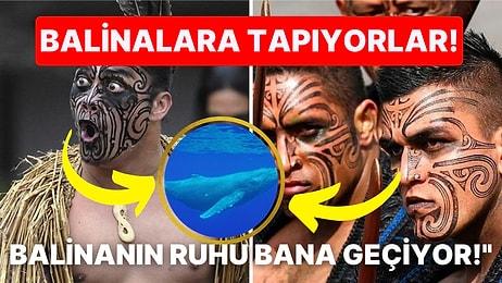Yüzüne Balina Kuyruğu Dövmesi Yaptıran Tuhaf Kabile Maori'nin İlginç 'Kutsal Balina' İnancı