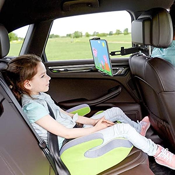 8. Arkada oturan çocukları oylayacak, koltuk arkasına takılan telefon ve tablet tutucu ile yolculuklar çok daha keyifli geçecek.