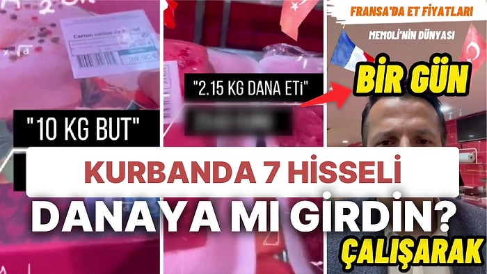 Kurbanda Danaya mı Girdin? Fransa'da Bir Günde Çalışarak Alınan Etler Tüm Mahalleyi Mangala Götürür