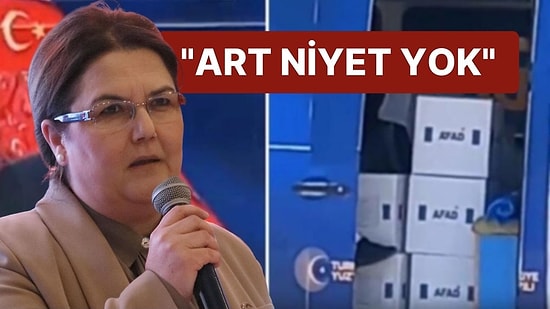 Bakan Derya Yanık'tan AFAD Kolileriyle İlgili Açıklama: 'Art Niyet Yok'