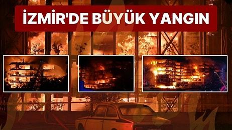 İzmir Narlıdere'deki Folkart Sitesi'nde Yangın