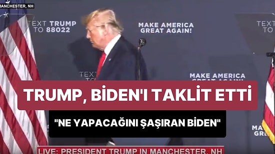 Donald Trump, 'Ne Yapacağını Şaşıran Joe Biden Taklidi' Yaptı