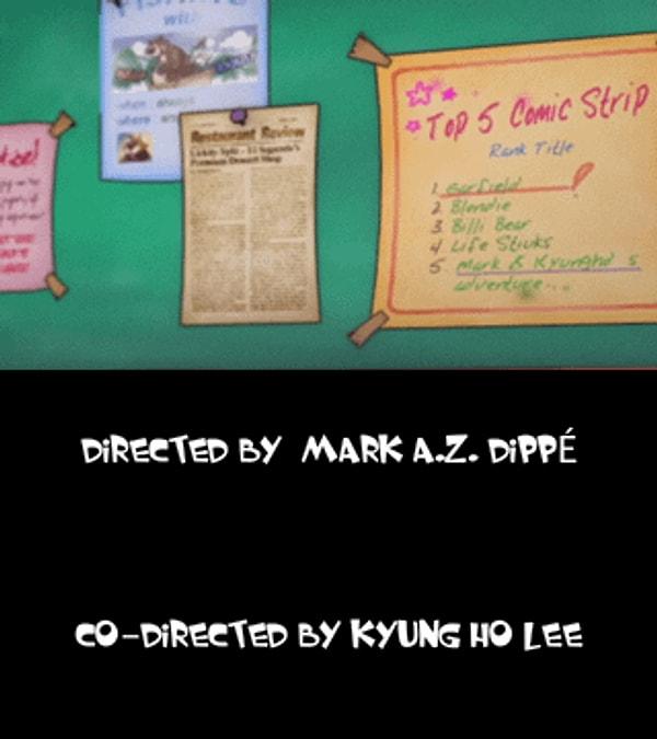 Bu listedeki "Mark & Kyungho's Adventure" çizgi romanı aslında yönetmenlerin isimleridir.