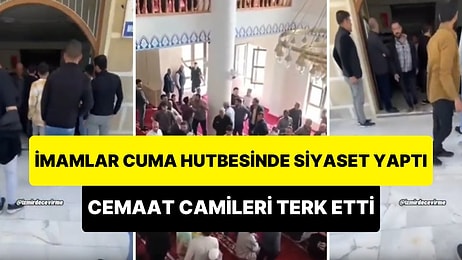 İzmir ve Şanlıurfa'da İmamlar, Cuma Hutbesinde Siyaset Yapınca Vatandaşlar Tepki Gösterip Camiyi Terk Ettiler