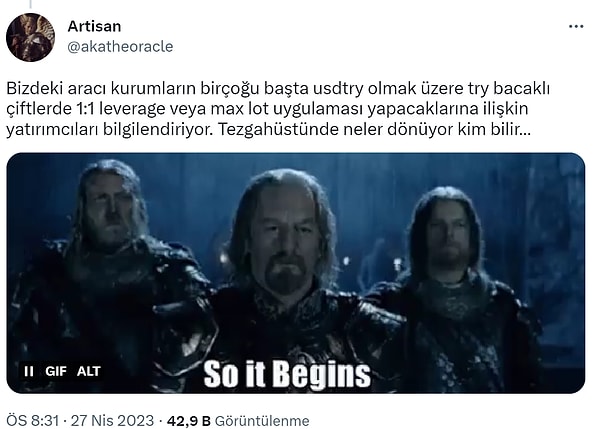 "Winter is coming" mi desek ne desek bir an bilemedik.