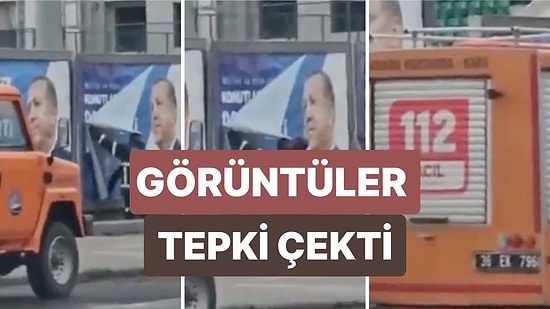 Kars Arama Kurtarma Ekiplerinin Ak Parti Seçim Afişlerini Asmakla Görevlendirildikleri İddia Edildi