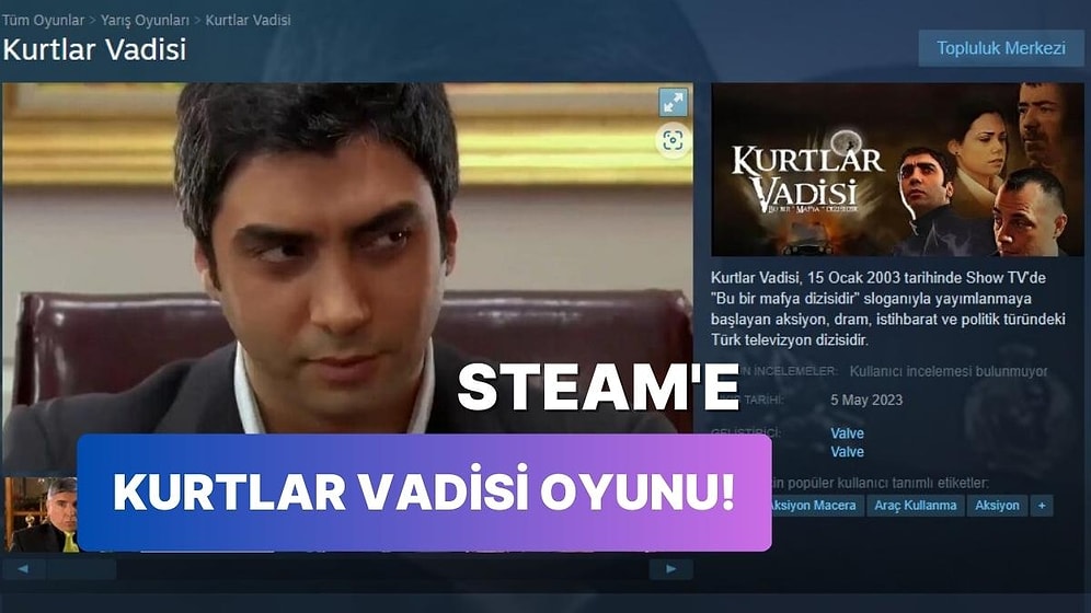Bu Şehir Girdap Gülüm: Steam'e Göre Valve Kurtlar Vadisi Oyunu Geliştiriyor
